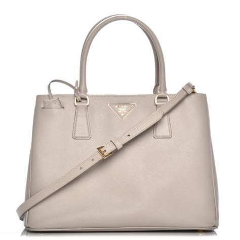 PRADA Saffiano Lux Medium Tote Pomice